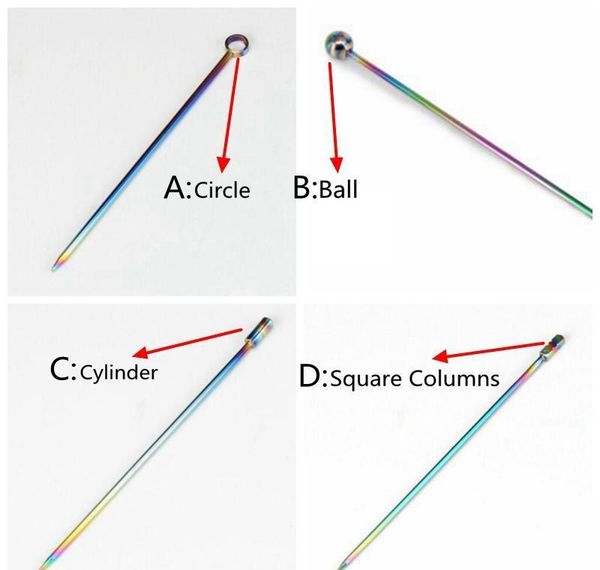 

stainless steel fruit forks cocktail decoration olive fork color plated titanium fruit needle 4 shape kitchen b bbysbz lg2010