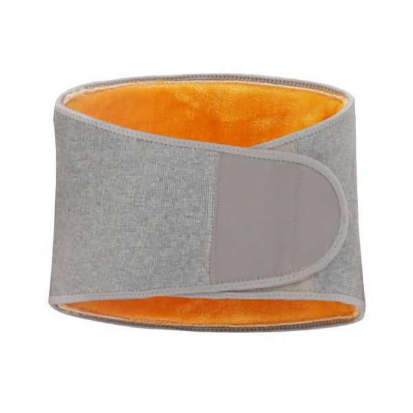 

Winter Thicken Thermal Plush Waist Warmer Lumbar Support Belt Cozy Warm Abdominal Protector Stomach Body Wrap Band Back Brace, Black;gray