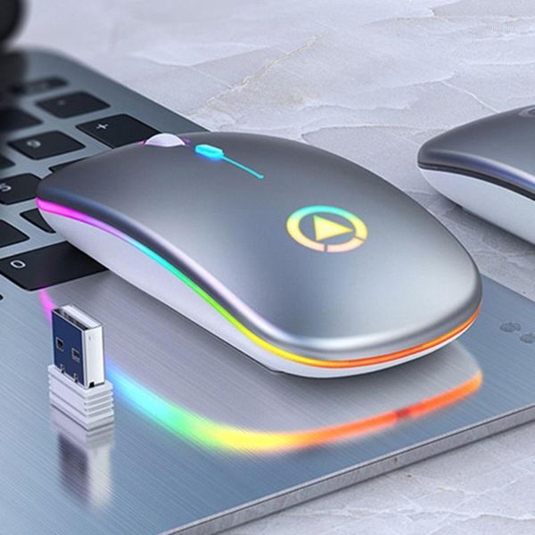 

newrgb rechargeable ergonomic mouse 2.4ghz usb optical mice for lappc wireless mouse computer bluetooth mute pc mause1