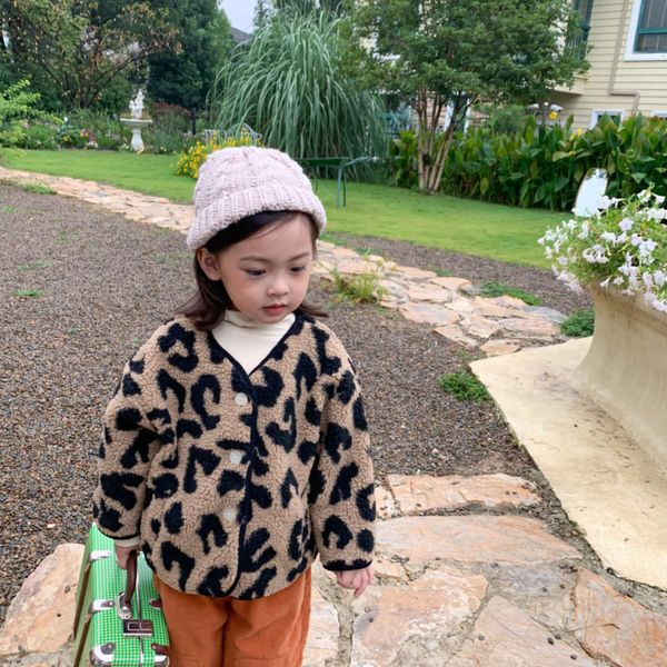 

monkey and men's children's amur women's clothing 20 winter baby foreign leopard lamb wool korean cardigan warm et iqx6, Black