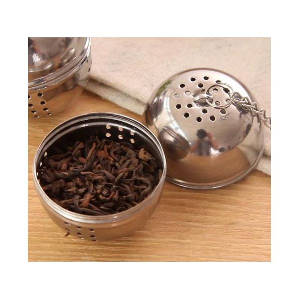 

shipping by 200pcs stainless steel egg-shaped tea balls teakettles infuser strainer locking spice ball 4cm lin3230 afudq