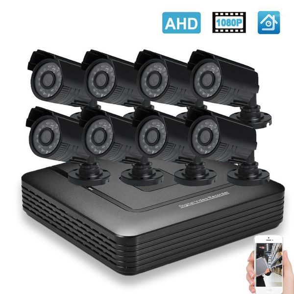 

hamrolte cctv system 8ch 1080p ahd camera system 8ch 1080n dvr 2.8mm wide angle 1080p ahd camera motion detection1