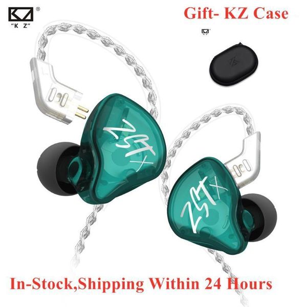 

2020 kz zstx zst x 1ba+1dd in ear earphone hybrid headset hifi bass noise cancelling for kz zsn zs10 zst pro zsx zs5 zs61