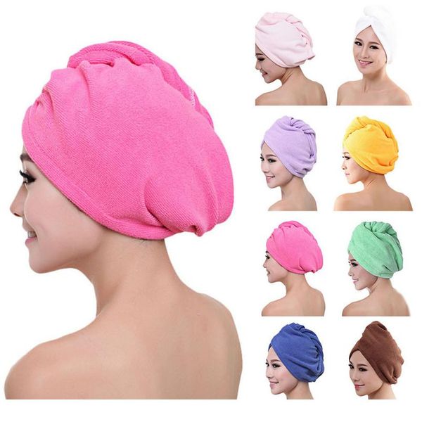

microfiber bath towel hair dry quick drying lady bath towel soft shower for woman man turban head wrap bathi bbyjfw