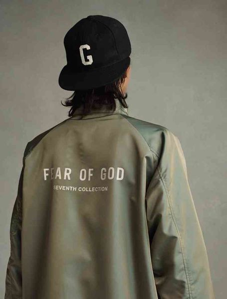 

selling fa of go 2022 bicolor color changing letter fog jacket coat colorful green vertical collar zipper men, Black;brown