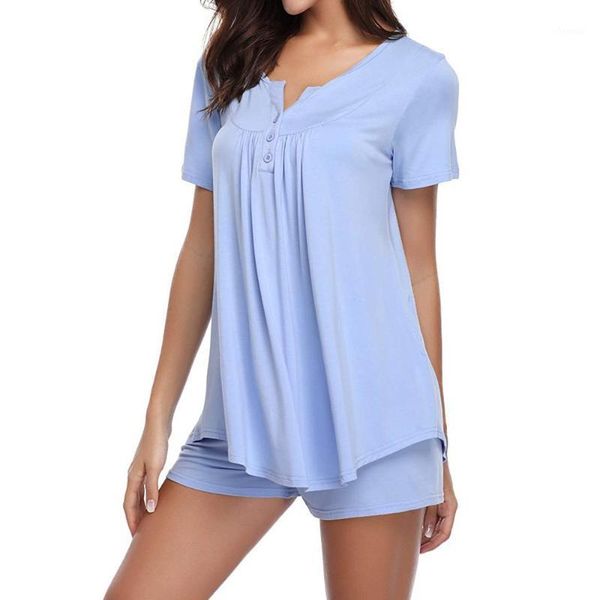 

lingerie pajamas for women home clothes nightie button short sleeve sleepwear set pajama sets bamboo tank h41, Black;red