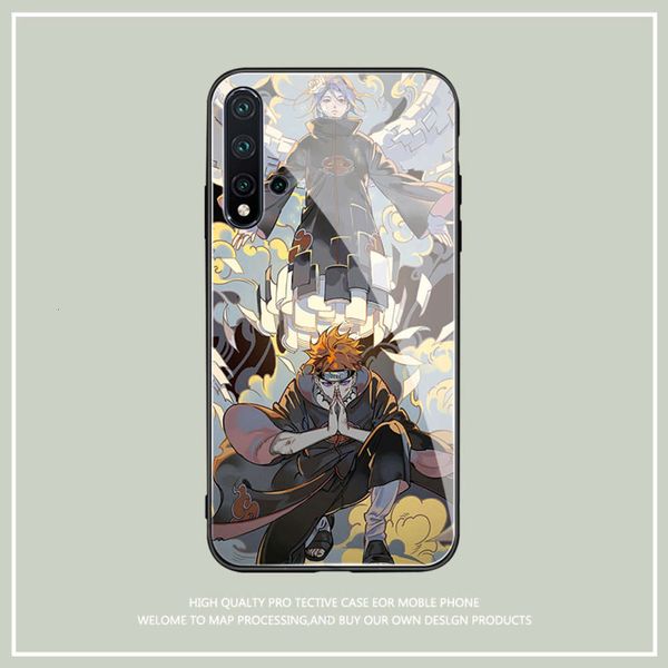 

bgrfanimation naruto huawei p40pro + p20 p30pro frosted tempered glass mobile phone case nova5pro nova5i 5z nova2s nova4e / 3eswza