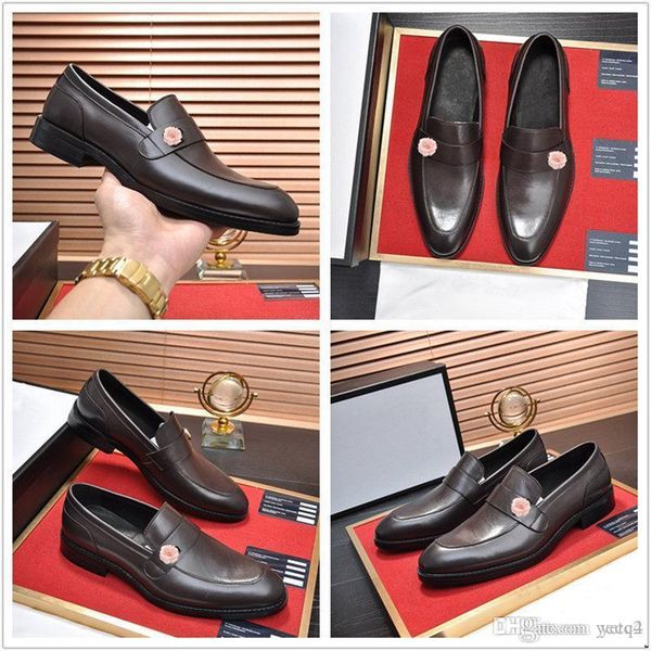 

sp 2019 winter warm men leather shoes with velvet men dress shoes business classic square toe formal leather shoes men 33, Black