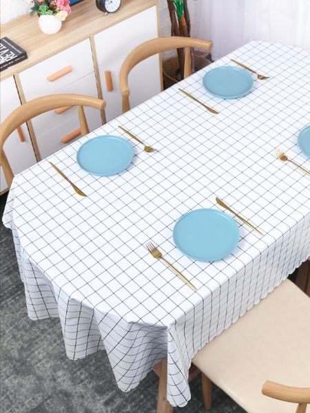 

cloth waterproof oil oval mat tablecloth nordic light luxury net red household pvc tea table
