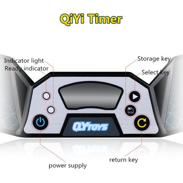 

qiyi timer magic speed cube competion timer professional clock machine for puzzle cube sport stacking bbywse bwkf, Black;red