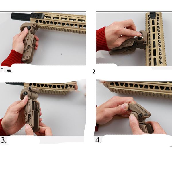 

outdoor pb playful bag jinming8 gen8 tactical nylon folding grip handle is suitable for 0-21mm rail fitting watergun ner