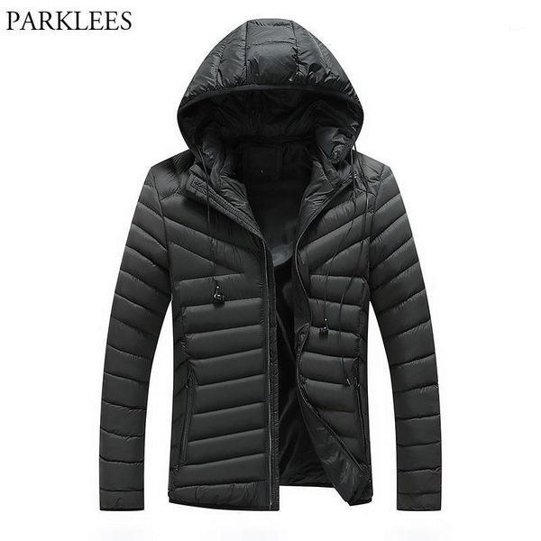 

cool college winter black hooded jacket men boy 2018 brand new cotton padded puffer jackets coats mens casual windproof outwear1, Tan;black