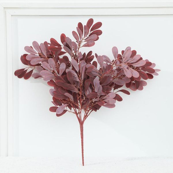 

simulation 9 branches fake plants leaves holiday home wedding decor colorful1