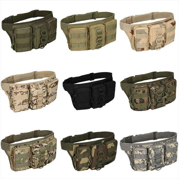 

thinkthendo oxford fabric utility waist pack pouch military bag belt bags zipper waist pack bag men