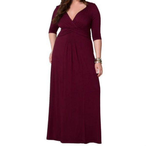 

deep v half sleeve slim fit skirt dress sizexxl, Black;pink