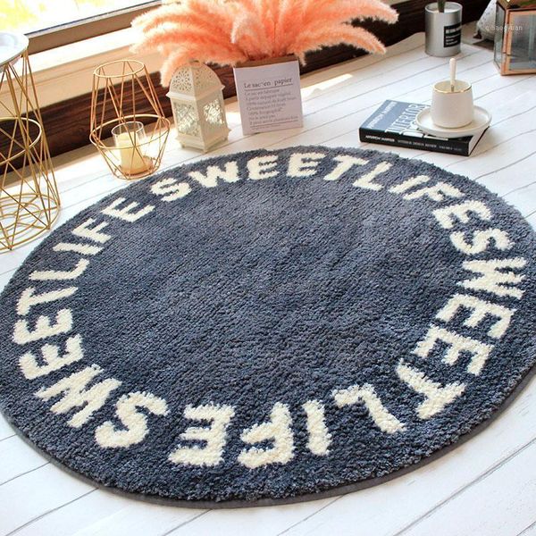 

nordic round carpet bedroom living room rugs coffee table sofa floor mat computer chair cushion hanging basket bedside modern1