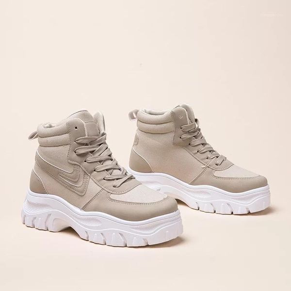 

boots women autumn/winter ankle round toe lace-up canvas plus size ladies shoes faux suede slim 2021 1, Black