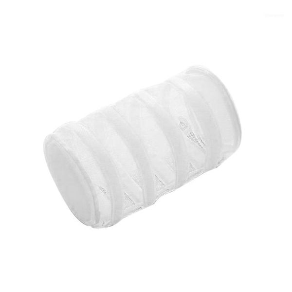 

white laundry bag round mesh sneaker wash and dry laundry bag bra underwear storage baskets with lanyard for washing machine1