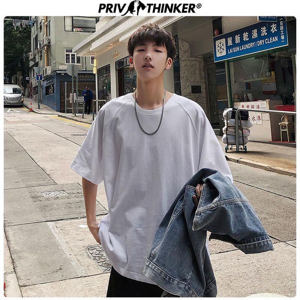 

2020 men cotton solid o-neck tshirts men fashion harajuku t-shirt male streetwear korean tshirt summer clothes1, White;black