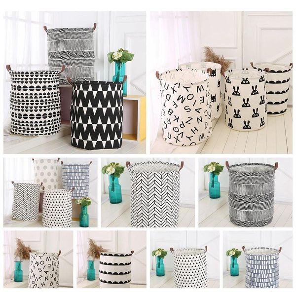 

ins storage baskets bins kids room toys storage bags bucket clothing organization ca wmtiam hx_pack