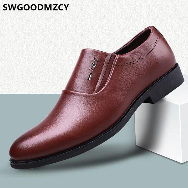 

dress shoes office men classic loafers designer coiffeur formal leather for sepatu slip on pria big size 481, Black