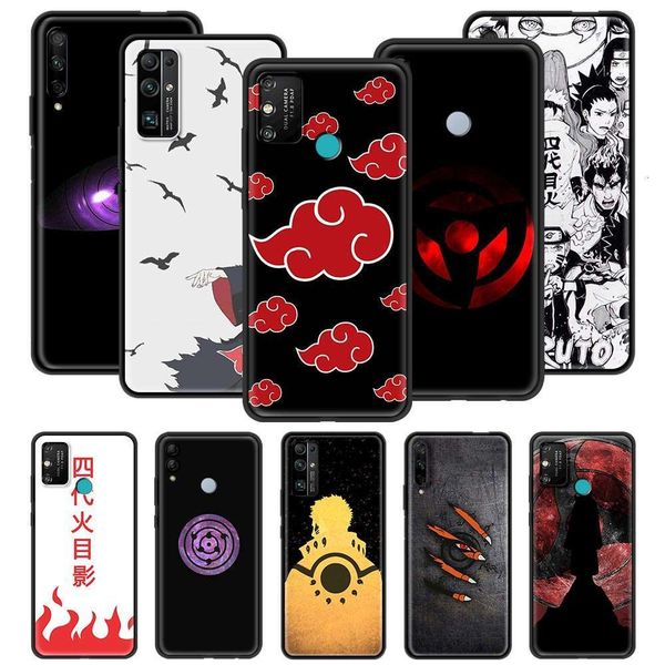 

huawei honor 20 pro 30 9x lite play 9a 9s 8x 30i x10 max 5g youth black silicone sheath, rear sheath, naruto bookmark