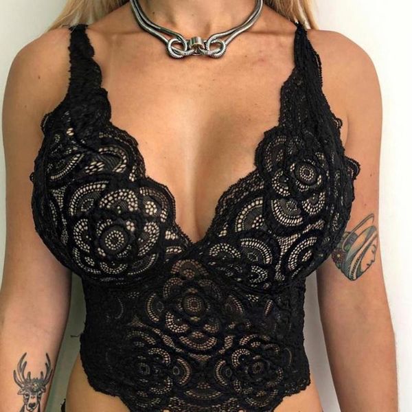 

women's panties sagace ladies lace lingerie bra women corset floral bralette bralet tank cami crop underwear, Black;pink