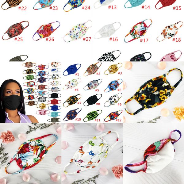 

butterfly double layer print mask dustproof foral anti-uv designer face masks women men mouth cover washable breathoutletbryg
