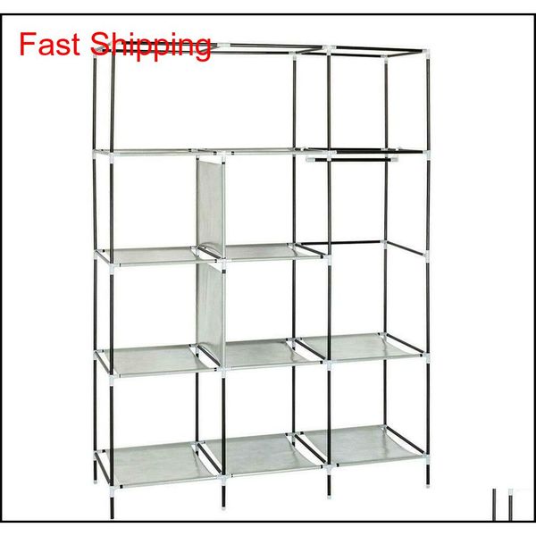 

portable closet wardrobe clothes shoe rack storage qylopl bdetoys