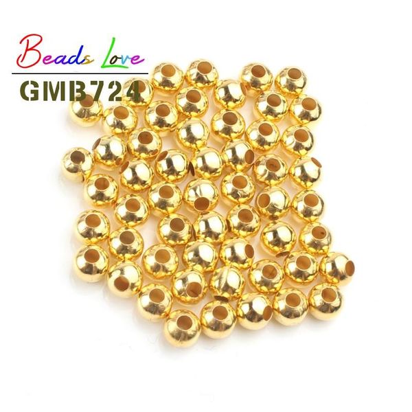 

m 4 мм 6 мм металлические бусины круглые свободные разные бусины для ювелирных украшений diy браслет ожерелье аксессуары оптом bbyban