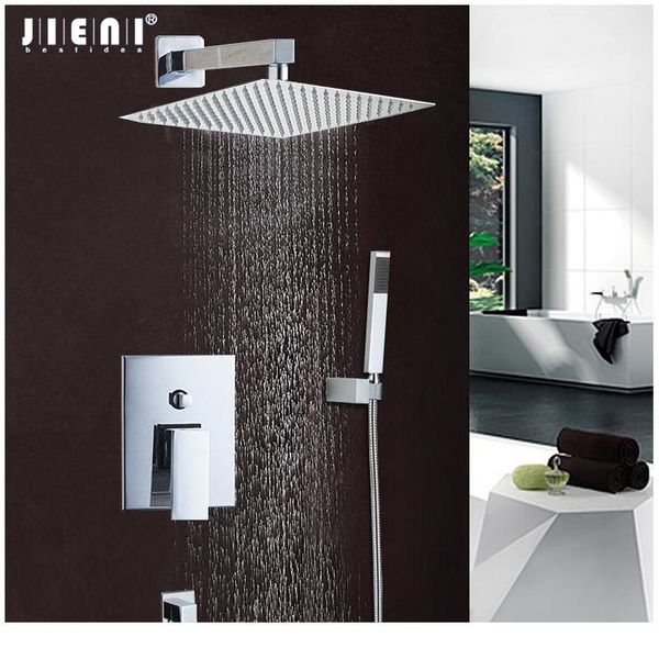 

jieni good quality price chrome polish bath shower mixer faucet set single handle bathroom rainfall rain shower se bbyyug