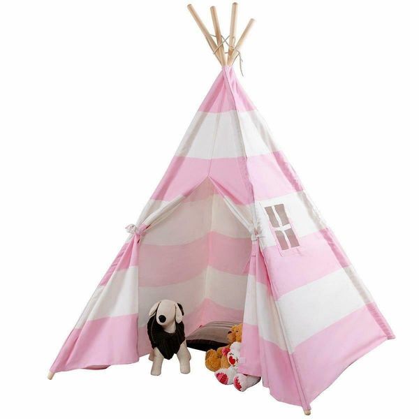 

portable canvas playhouse sleeping dome indian teepee tent kids play house