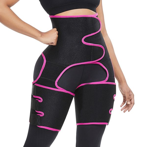 

neoprene slim thigh trimmer leg shapers slimming belt waist trainer sweat shapewear fat burning compress belt