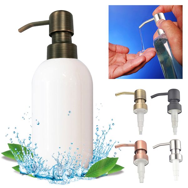 Pompa in metallo retrò 6 tipi Pompa per sapone in acciaio inossidabile Dispenser per lozione liquida Tubo di ricambio per dispenser per rubinetto del bagno