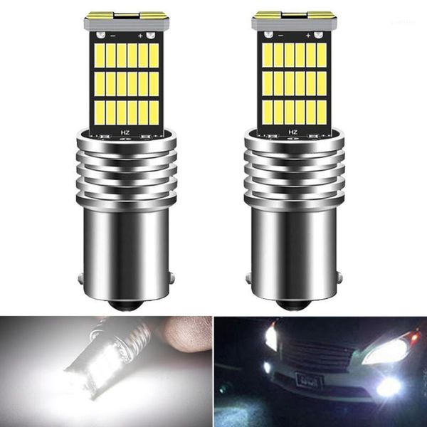 

2x 1200lm canbus no error p21w 1156 ba15s led bulb day daytime running light drl lamp for kia rio 3 4 2020 20201
