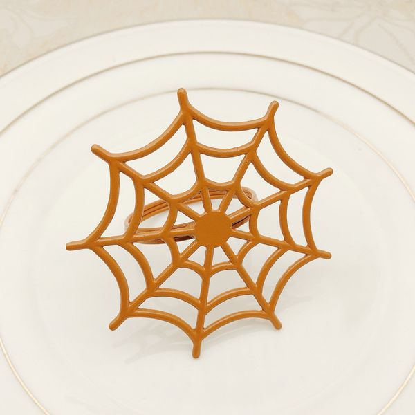 

metal spider web napkins buckles ghost festival halloween napkin rings dumb black opp package with various color 3 8hwa j1