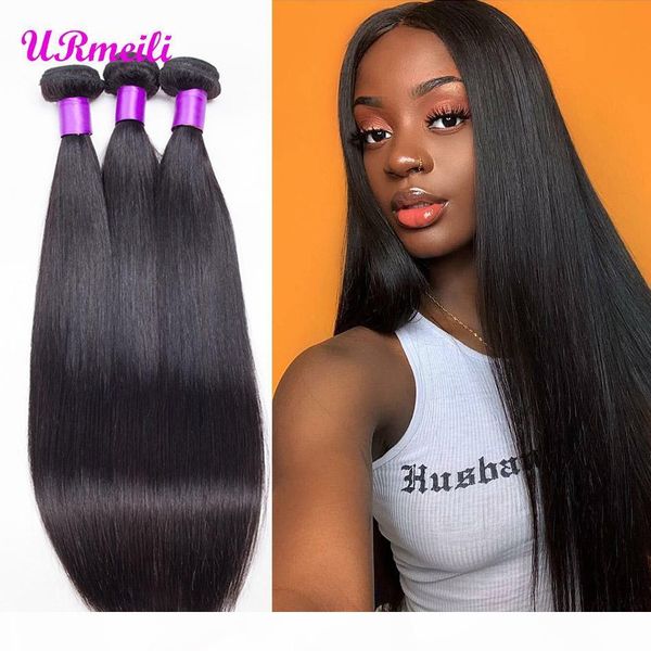 

brazilian straight human hair weave bundles 10a brazilian virgin hair 4 or 3 bundles unprocessed remy straight hair extensions natural black