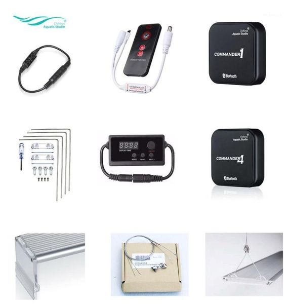 

chihiros led smart controller commander dimmer timer metal bracket hang on kit accessory water plant grow power supply adapter1