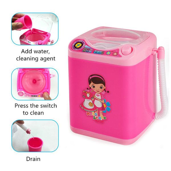 

3d mink eyelash mini makeup brush cleaner device mini brush automatic washing machine eyelashes washer for make up