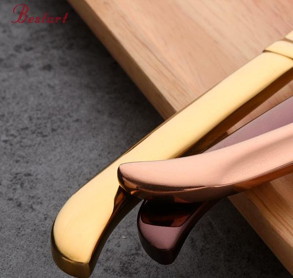 

7pcs rainbow colorful steak knife sharp set polished stainless steel kitchen dinnerware restaurant cutl bbyhat sport777