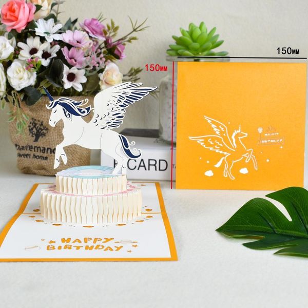 

3d pop up cards birthday card for girl kids wife husband birthday cake greeting card postcards gifts card with envelope stickers wmtxxz