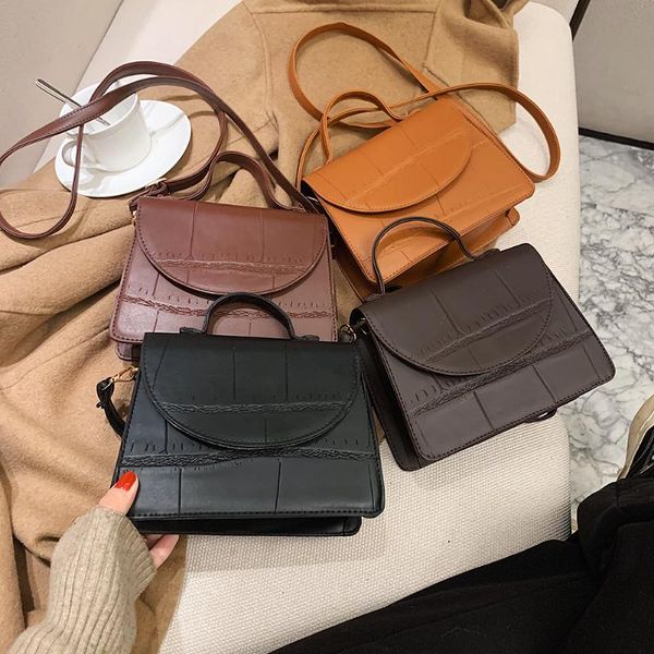 

cross body women tote bags shoulder leather handbag brand design lady crossbody bag pu messenger vintage