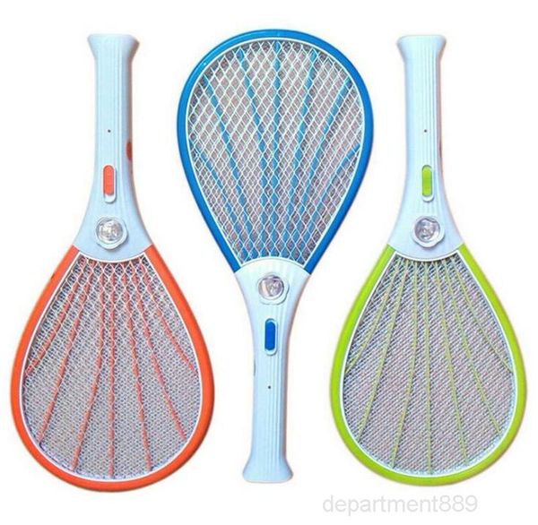 

mosquito swatter bug insect electric fly zapper killer racket rechargeable with led flashlight household pest control dha131