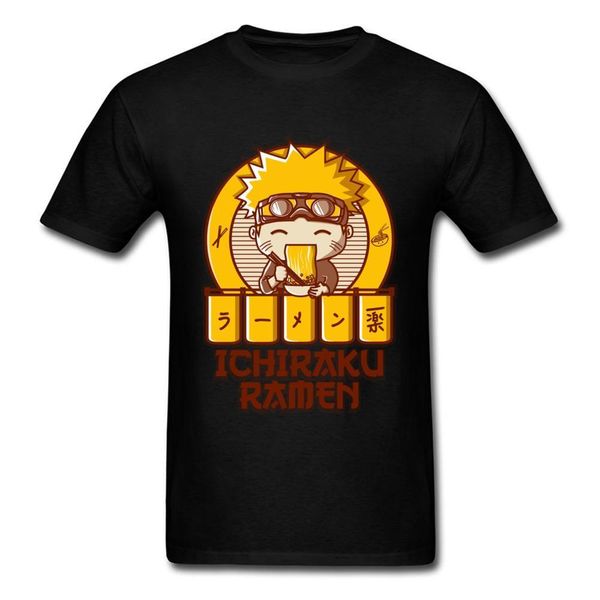 

ichiraku ramen t shirt naruto t-shirt men tshirt ninja funny tees summer clothing black japan anime uzumaki naruto, White;black