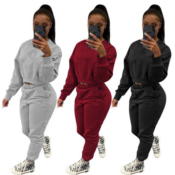 

plus size 3x women jogging suit outfits fall winter clothing sweatsuits hoodies+pants two piece set long sleeve black tracksuits 4218, White