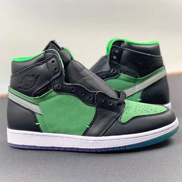 

latest jumpman 1 i og high zen rage green men women basketball shoes 1s chaussures sports sneakers mens trainers us5.5-11, White;red