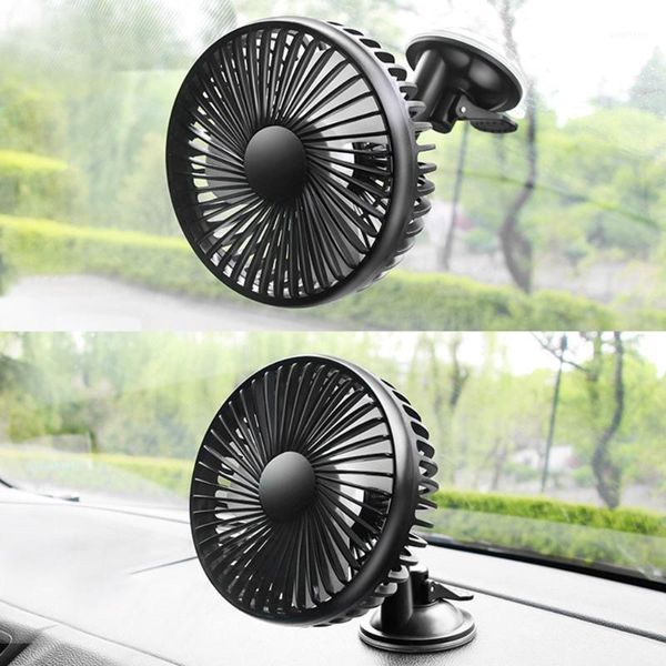 

car fan universal usb 360 rotating low noise 3-speed car fan suction cup and mount for 12v/24v rear seat1