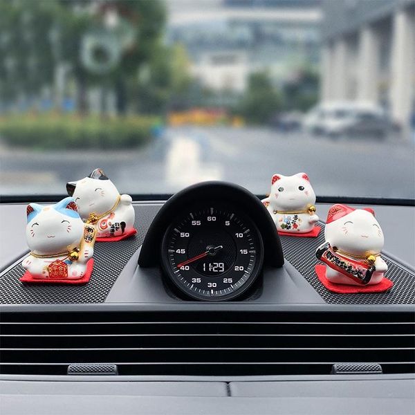 

decorative objects & figurines lucky cat small decoration creative cute home living room fengshui shop opening mini ceramic birthday gift de