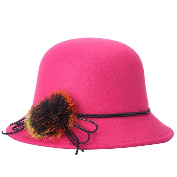 

осень зима федора кролика меховая шляпа для женщин мода повседневная шапка сплошные цвета gorros cap женские шляпы capeau femme wmtebi, Black;white