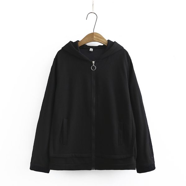 

size xl-4xl plus female winter coats autumn velvet thick slices outerwear j78v, Black;brown